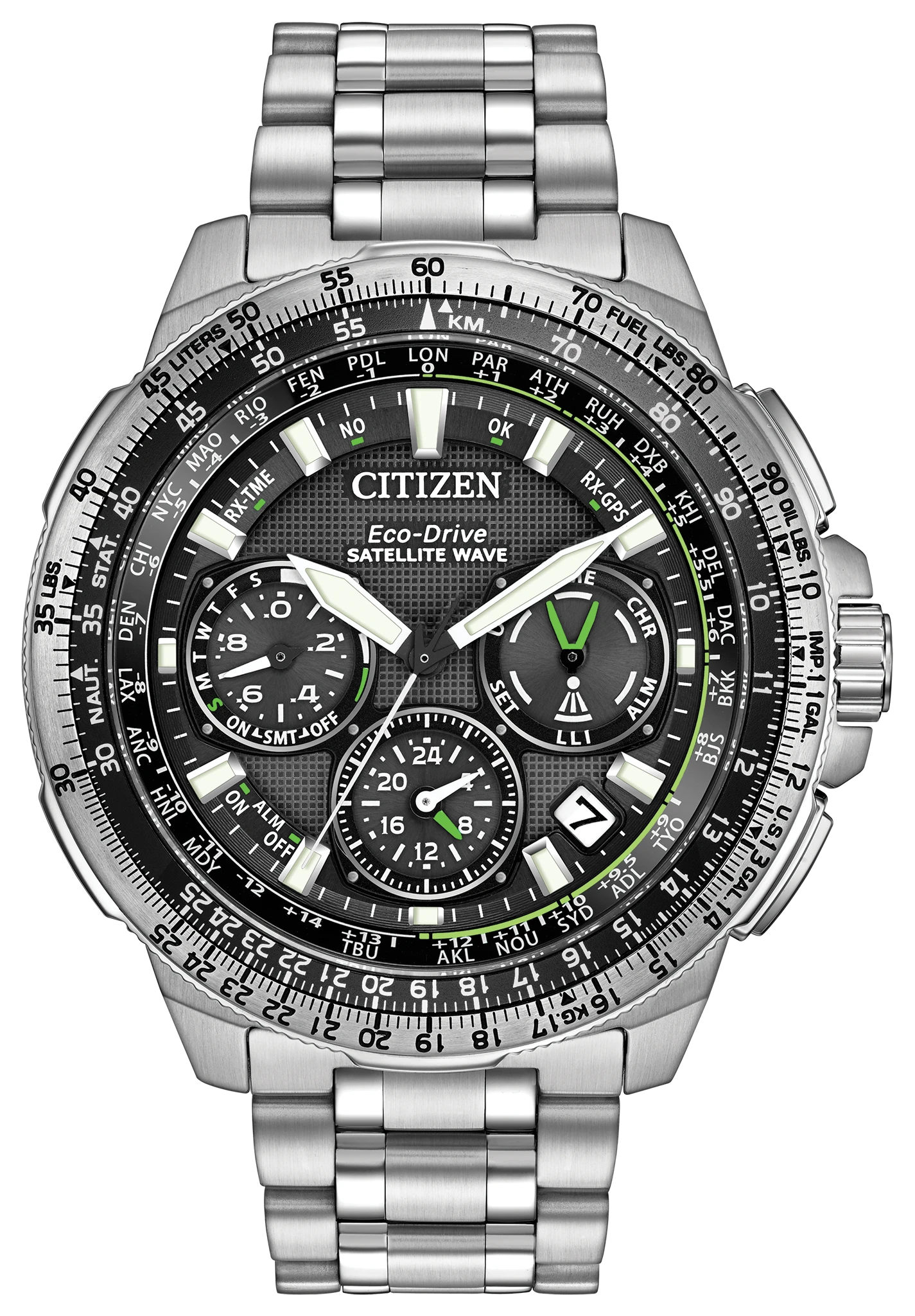 美品希少 シチズン プロマスター エコドライブCC9030-51E GPS Promaster Navihawk - Men's GPS CC9030-51E Timezone Watch | CITIZEN